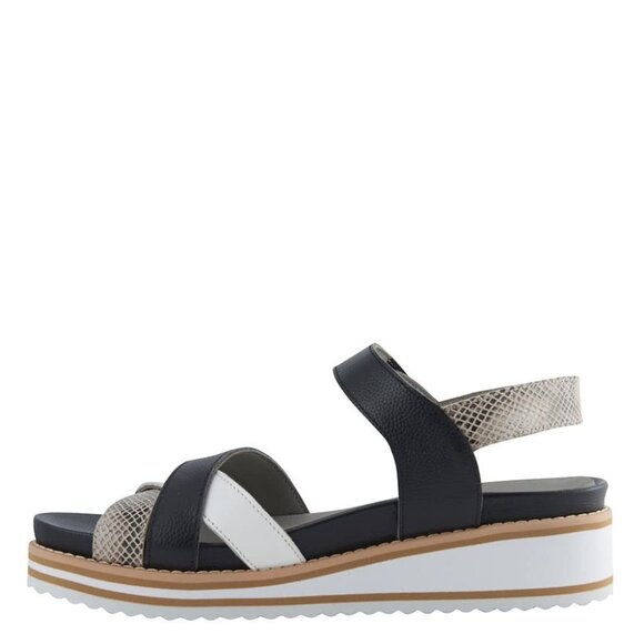 David Tate Echo Women's Slip On Shoes Sandals Leather  Platform Slides 7.5 W - Picture 3 of 10